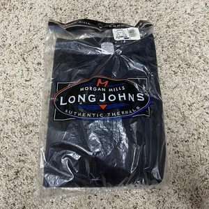 Morgan Mills Herren Thermohemd Gr. 2X schwarz Thermounterwäsche Base Layer Vintage - Bild 1 von 5