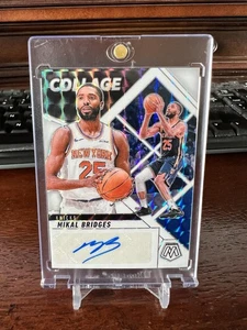 Mikal Bridges 2024-25 Mosaic Collage Auto White /25 - Picture 1 of 2
