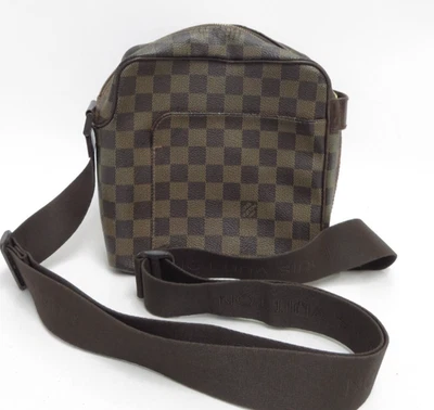 Autentica borsa a tracolla Louis Vuitton Damier Ebene Olaf PM #40173 - Immagine 1 di 4