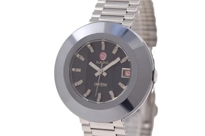 RADO Diastar 2 Automatic Rare Round Tungsten Case faceted Crystal AS 1858 (TR68) - Image 1 of 4