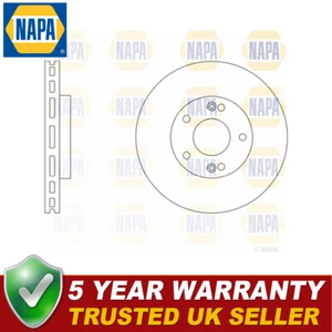 NAPA Front 1x Brake Disc Fits Hyundai ix20 Coupe Tucson Kia Sportage Pro Cee'D - Picture 1 of 2