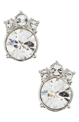 Brincos de botão de cristal Givenchy W1123 - Imagem 1 de 2
