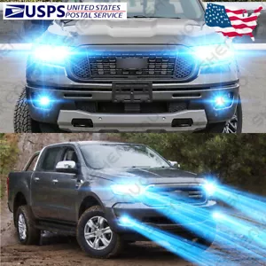 For Ford Ranger 2019 2020 - 6X LED Headlight High/Low Beam + Fog Light Bulbs GL - Picture 1 of 12