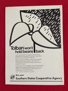 Vintage 1976 Tolban Preplant Herbizid Unkrautbekämpfung Print Ad - Ad Only - Bild 1 von 7