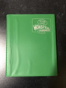 Monster Protectors 4 Pocket Trading Card Album Binder - Medium Green New Unused - Picture 1 of 5