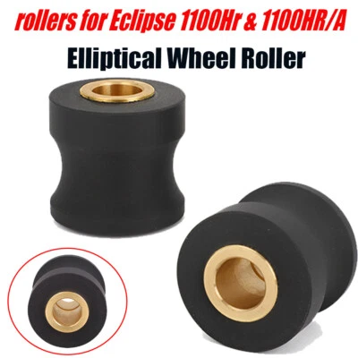 Black Elliptical Wheel Roller Parts For Eclipse 1100HR/A Elliptical  NEW - Image 1 of 4