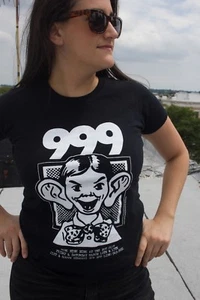 999 British Punk Rock T Shirt 100% Baumwolle Schwarz Original Art Silkscreen 1979 - Bild 1 von 3