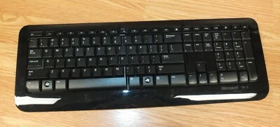 Microsoft (1455) Black Standard Wireless 800 Computer Keyboard **NO Receiver** - Image 1 of 4