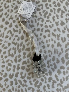 Pottery Barn NWT Clear Grapes Wine Bottle Charm, Vintage! - Picture 1 of 4