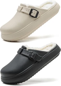 VENECORE Ellis Unisex Men and Women's EVA Fur Lined Clogs Mule Slide VC40915 - Picture 1 of 25