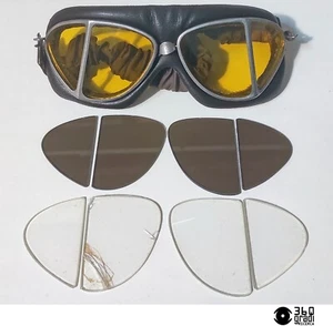 Ratti Cicogna occhiali Protector (Persol) mod. Monza auto moto vintage 1930-40s - Picture 1 of 11