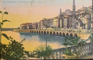 La Vielle Ville, Menton - Stamped & Posted 1916 - Buy 3+ save15%  - Picture 1 of 2