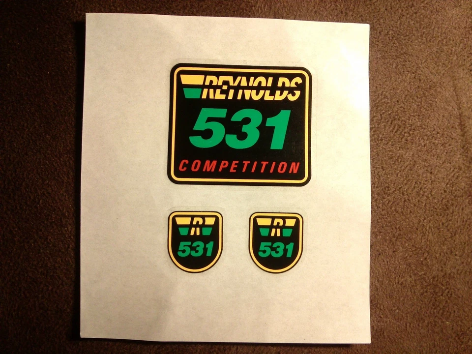 NOS REYNOLDS 531 Decals, Aufkleber aus den 90ern (original kein Nachdruck)