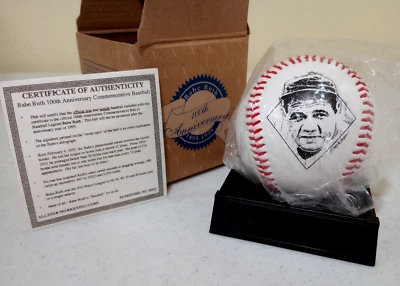 De colección 1995 Avon Babe Ruth Béisbol - Soporte, Certificado, Caja Original - Aniversario Foto 1 de 4