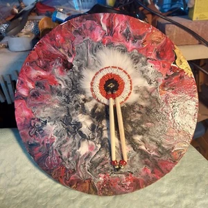 Native American Original Mixed Medium Painting - Picture 1 of 4