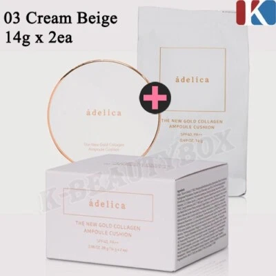 ATOMY Adelica The New Gold Collagen Ampoule Cushion 14g x 2EA #03 Cream Beige - Image 1 of 4
