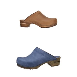 Sanita Wood Chrissy Damen Clogs | Hausschuhe | Gartenschuhe | Geöltes Leder - NE