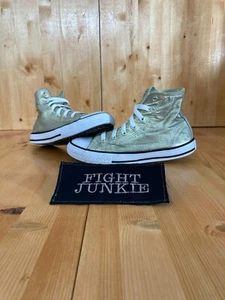 CONVERSE CHUCK TAYLOR ALL STAR Youth Size 3 High Top Shoes Sneakers Gold 353178F - Picture 1 of 12