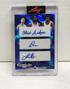 2022-23 Leaf Multi Graphics AJ Griffin Tari Eason Dalen Terry Triple Auto #31/35 - Picture 1 of 2