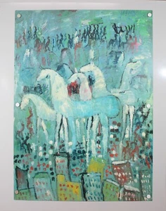 Purvis Young FREEDOM IN THE CITY Poster- Signed- 26x36 (A10-K1) - Picture 1 of 6