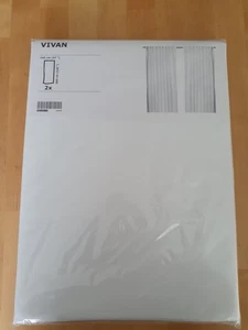 IKEA Vivan Gardinen / Vorhänge 2 Schals, weiß, 145 x 300 cm Neu - Bild 1 von 6