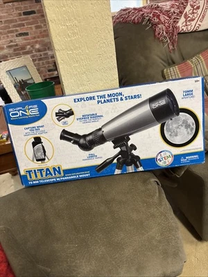 Explore One Titan 70mm Telescope W/ Panhandle Mount. Brand New Still Wrapped - Image 1 of 4
