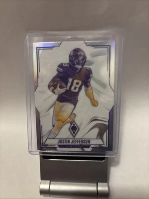 2023 Panini Phoenix - Contours Justin Jefferson #CON-1 Silver Seismic - Image 1 of 2