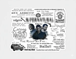 Supernatural Sticker Decal Phone Laptop PICK ONE  - Picture 1 of 1