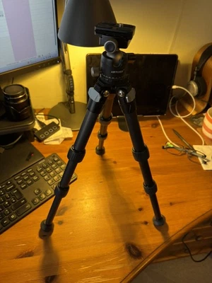 Mini trípode de fibra de carbono trípode de viaje compacto ligero - Imagen 1 de 4