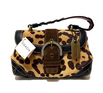 NEW Coach Vtg Madison Exotic Haircalf Top Handle Evening Party Bling Bag Purse - Image 1 of 4