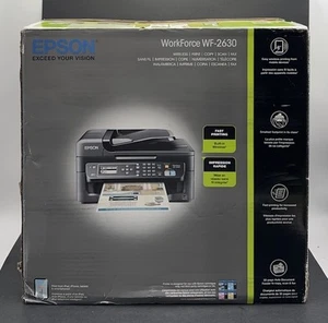 Epson WorkForce WF-2630 Wireless Printer Copy Scan Fax AIO, BRAND NEW - OPEN BOX - Picture 1 of 7