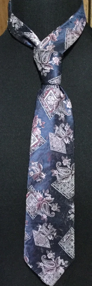 Corbata de cuello Oleg Cassini de cachemira/diamante para hombre 3,5x57 Foto 1 de 3