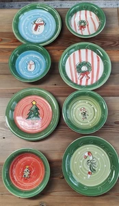 8 piatti natalizi stravaganti (4) e ciotole (4) articoli per la casa divertimento internazionale festa - Foto 1 di 15