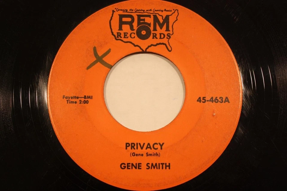 GENE SMITH Privacy / Gonna Stand Alone On My Own REM RECORDS BOPPER KENTUCKY - Image 1 of 1