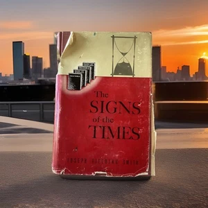 The Signs Of End Times Joseph Fielding Smith Hardcover Book 1974 Printing LDS - Foto 1 di 11
