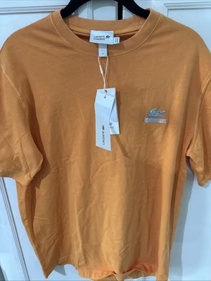 Lacoste concepts men’s XS orange T-shirt NWT made in Portugal - Image 1 of 4