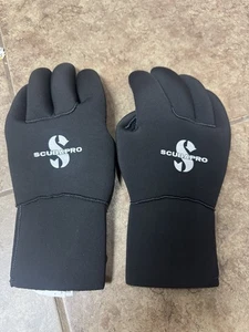 ScubaPro Everflex 5mm Black Dive Gloves Size M - Picture 1 of 6