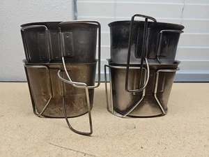LOTE DE 4 X US Military Surplus USGI Acero Inoxidable 1 Qt Cantimplora Taza  - Imagen 1 de 4