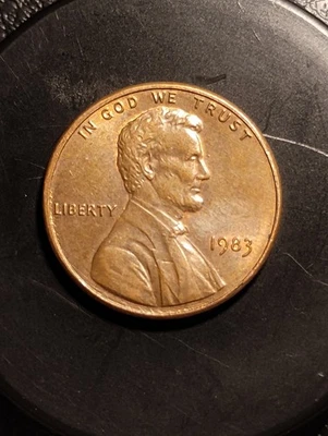 Цент с изображением Линкольна 1983 двойная чеканка аверс!! - Изображение 1 из 4