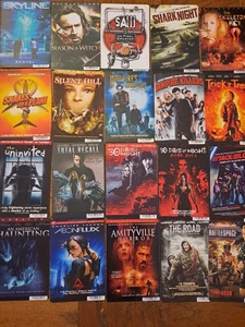 20 HORROR Blockbuster Movie Backer Cards 5.5” x 8” ShipsFree - Picture 1 of 1