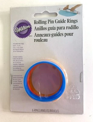 Wilton ROLLING PIN GUIDE RINGS 1907-1010 3 Sizes 3/16" 1/8" 1/16" - Image 1 of 2