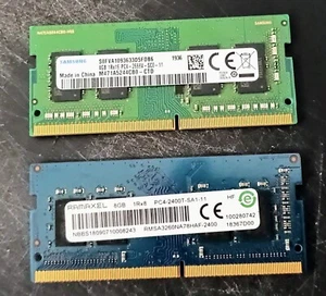Lot of 2 Laptop RAM Sticks - 8GB Ramaxel PC4-2400T + 4GB Samsung PC4-2666V - Picture 1 of 4