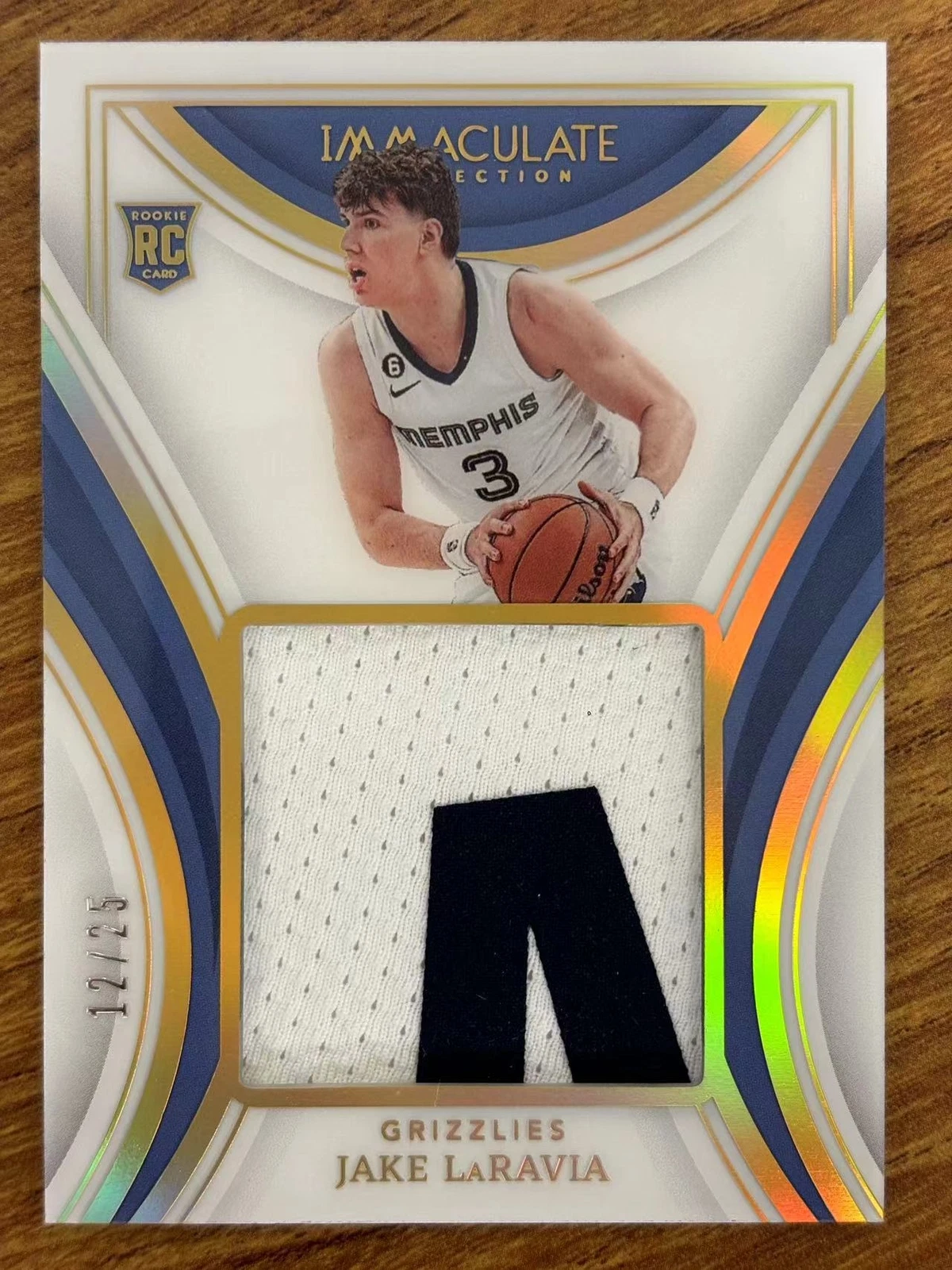 22-23 Panini Immaculate Jake LaRavia Massive Memorabilia 12/25 RC CTF