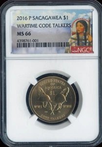 2016 Sacagawea Dollar NGC MS66 Quality - Picture 1 of 2