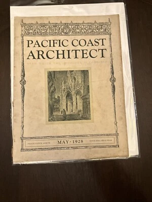 1928 Pacific Coast Architect Magazine May - Architecture Magazine - Image 1 of 4