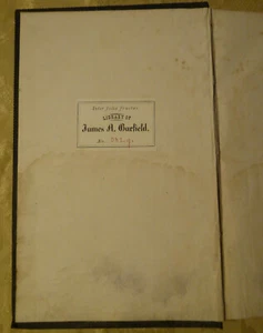 James Garfield Personally Owned "Internal Revenue Report" Book from His Library - Picture 1 of 9