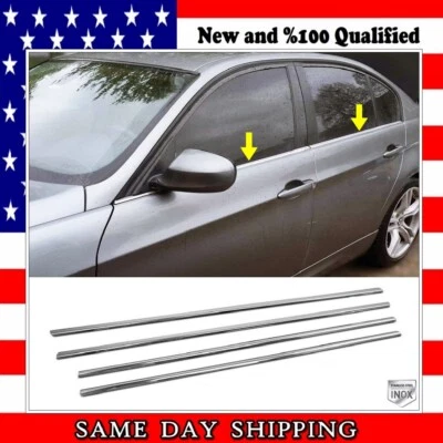 Borde inferior de ventanas cromadas 4 piezas para BMW Serie 3 328i 328xi / xDrive 2007 a 2013 Foto 1 de 4