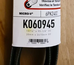 Gates K060945 Micro V Serpentine Belt GM V8 5L Many NIP - Picture 1 of 4