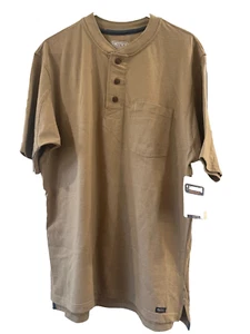 Smith's Workwear Hombres Hensley Caqui Extendido Alto Manga Corta Bolsillo Camiseta 2XL - Imagen 1 de 4