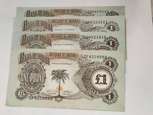 Biafra P-5 1 Pound 1968-69 * XF++ x 4notes of 3 different prefixes N15 - Picture 1 of 7